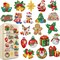 20 Pcs Christmas Diamond Art Magnets – 3.15" x 3.15" Full Drill DIY Refrigerator Magnets with Santa, Snowman & Deer, Xmas Craft Ornaments